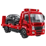 Roter Glas-Fahrzeugtransporter