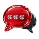 Rote und dunkle Glas-Sprechblasen